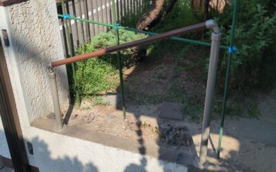 住宅改修事例　屋外　手すり