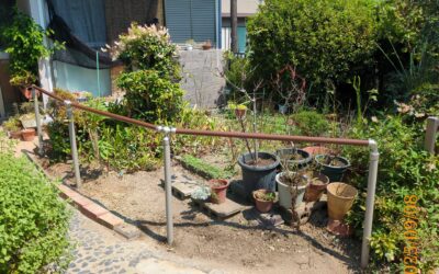 住宅改修事例　屋外　手すり